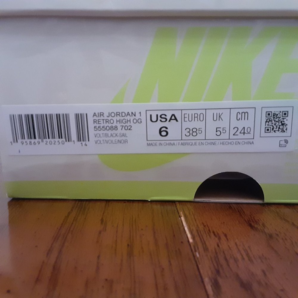 SIZE 6M / 7.5W - Jordan 1 Retro High OG Visionaire - 555088-702 - AUTHENTIC NEW! - Picture 13 of 13